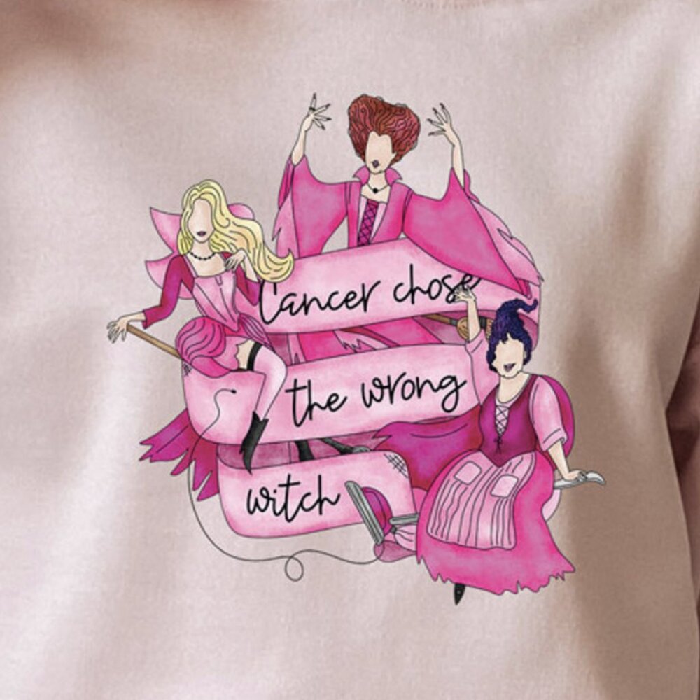 Hocus Cancer Chose The Wrong Witch Shirt - Picture 4 of 9